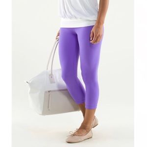Lululemon Women's Wunder Under Crop Power Purple